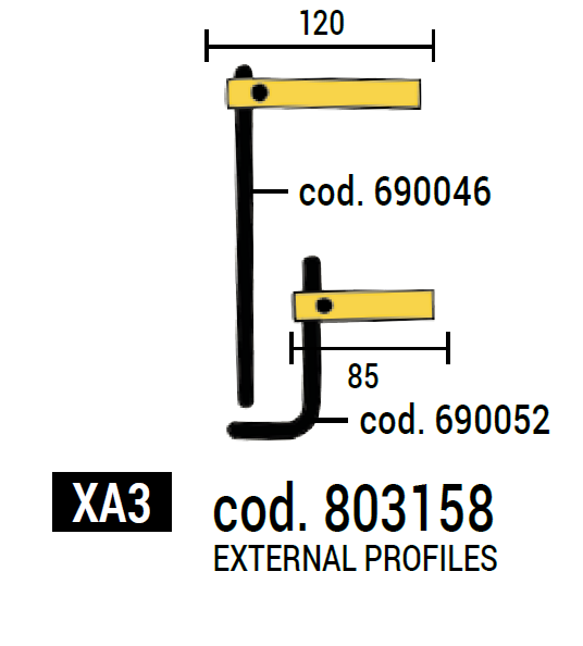 ModularDigital kar készlet XA3 120mm