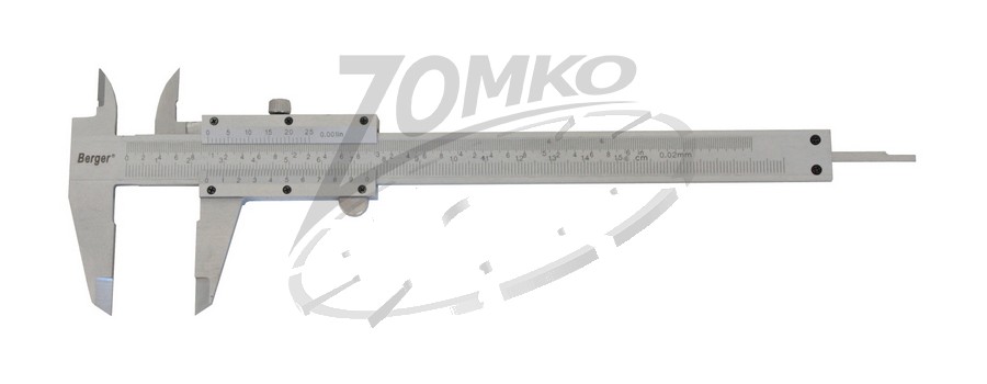 BERGER tolómérő mélységmérővel 150/0,02mm